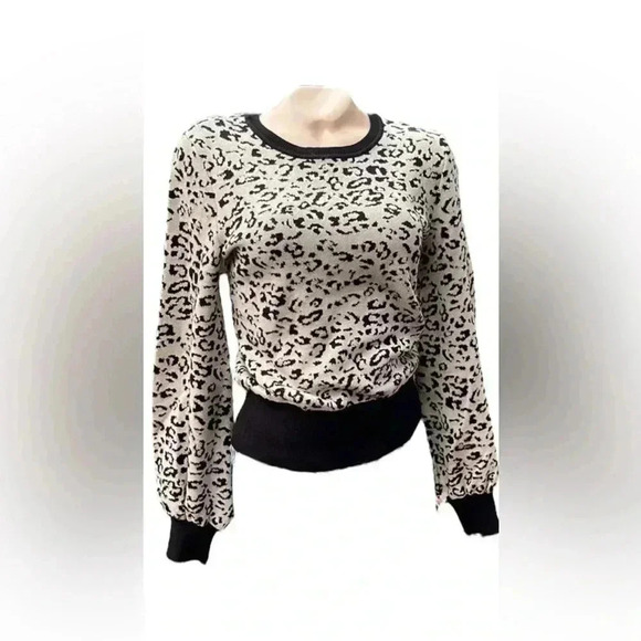 RACHEL ROY •cheetah print sweater LARGE Animal Print Viscose/ corpcore chic - Picture 7 of 7